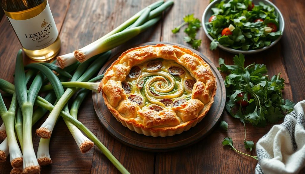 Accompagnement tarte aux poireaux