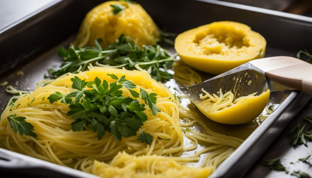 Recette courge spaghetti au four