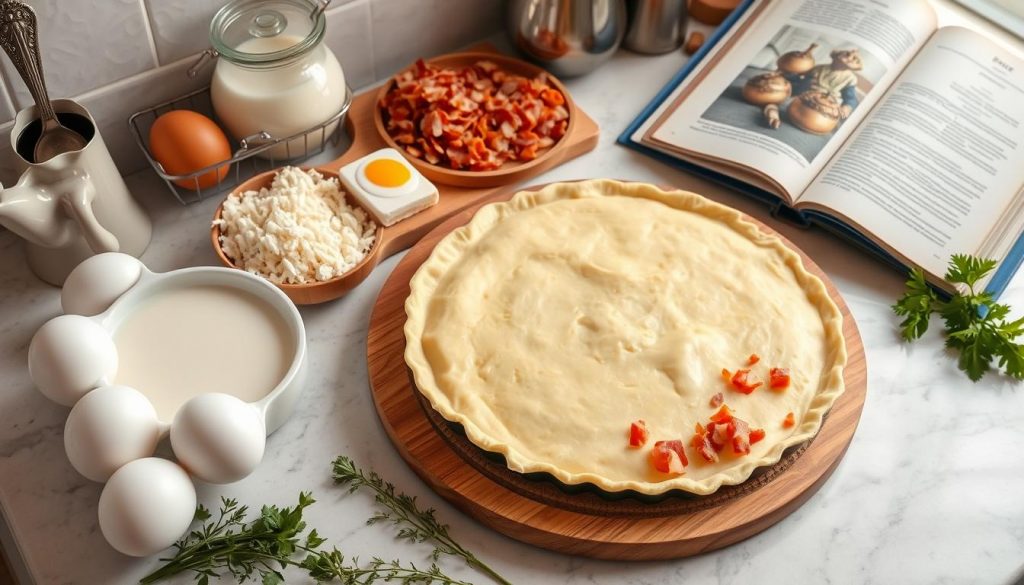 assemblage recette quiche lorraine