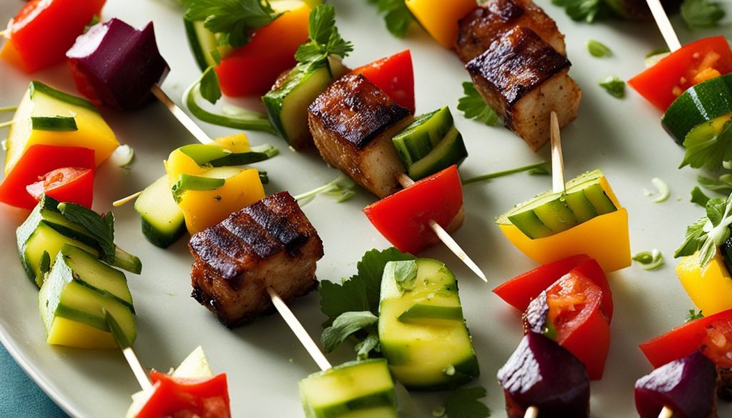 brochettes concombre