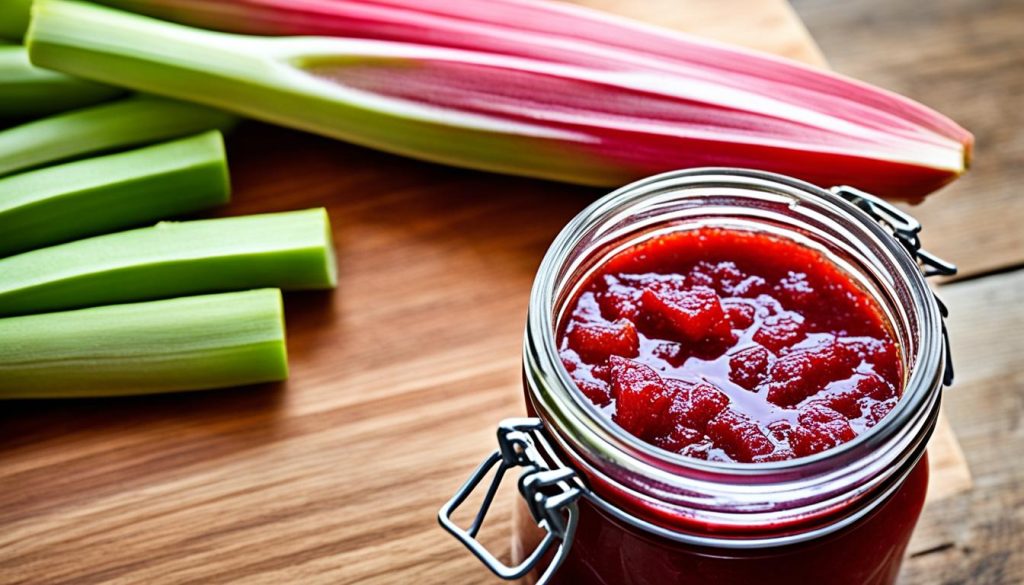 confiture de rhubarbe au Thermomix