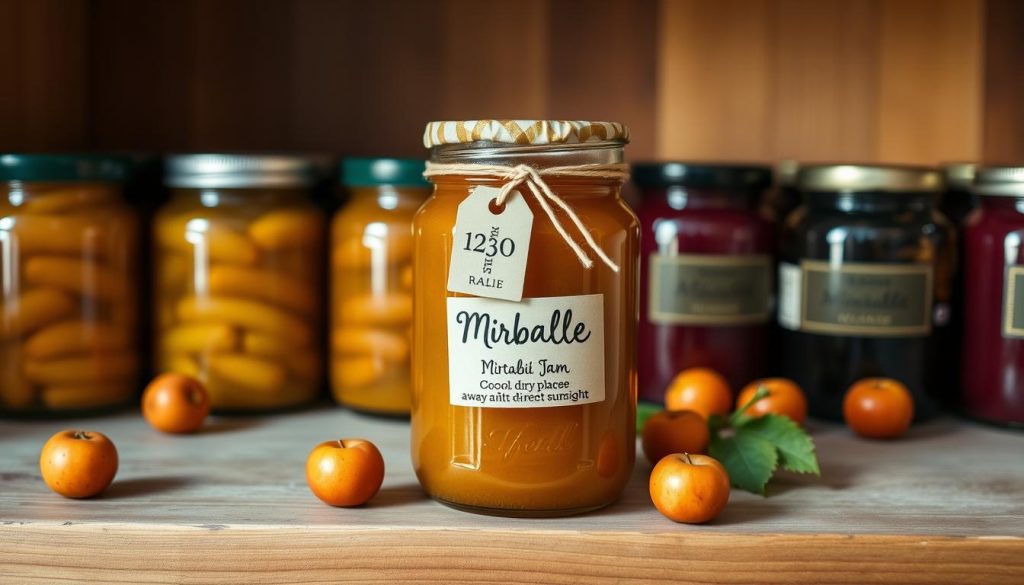 conservation confiture mirabelle