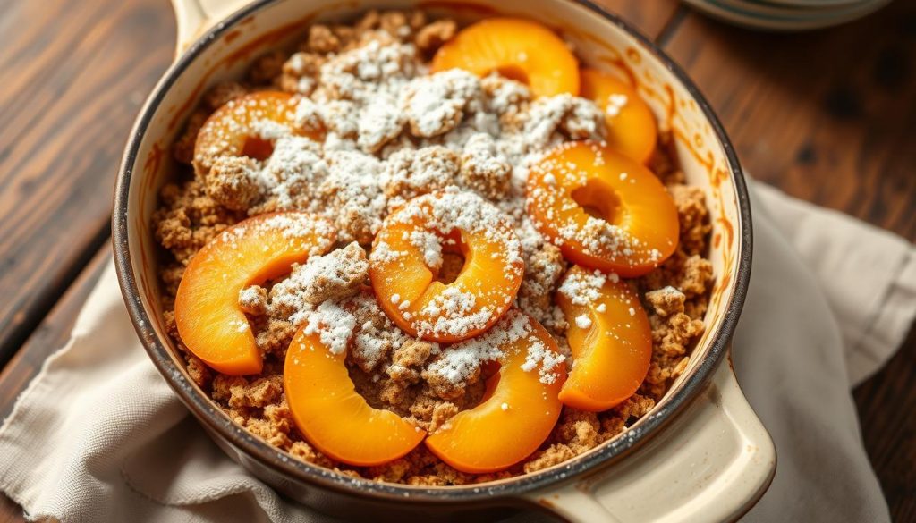 crumble abricot sans gluten