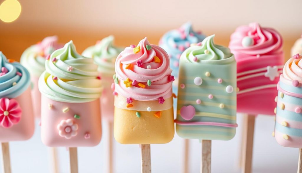 décoration cake popsicles