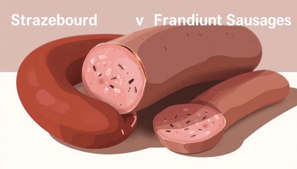 différence Strasbourg Francfort saucisses