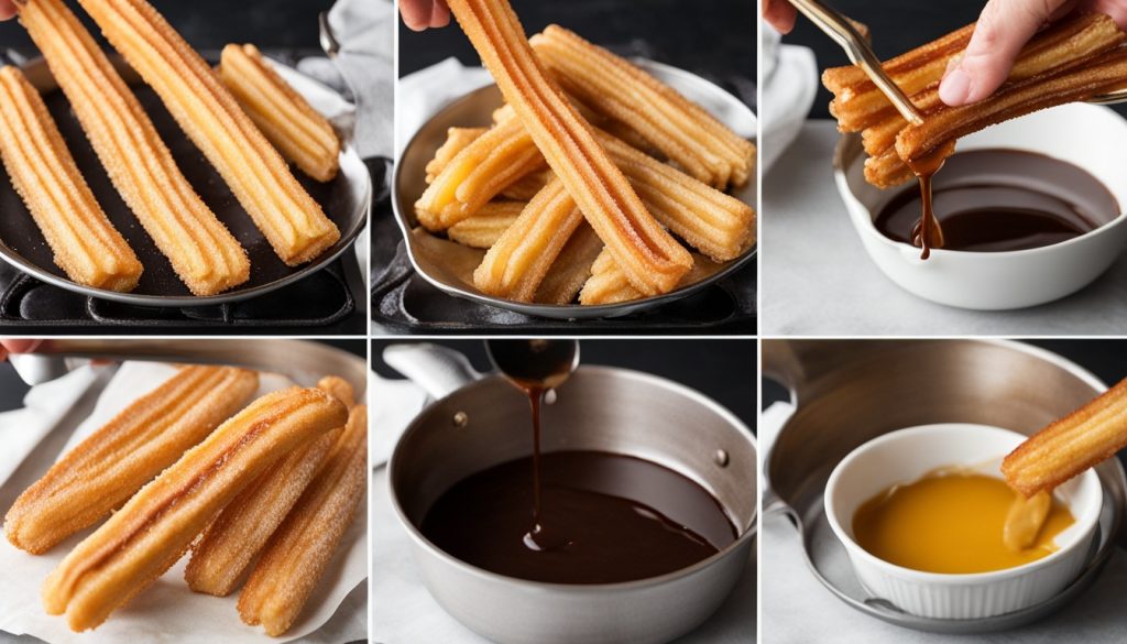 étapes cuisson churros