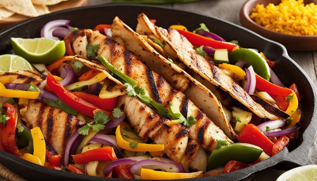 fajitas poulet recette