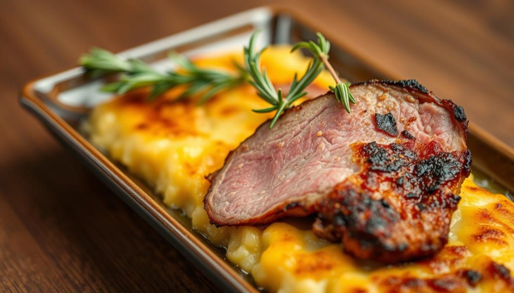 filet de canette avec gratin dauphinois