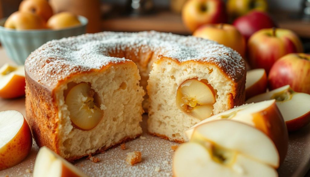 gâteau au yaourt et aux pommes très moelleux