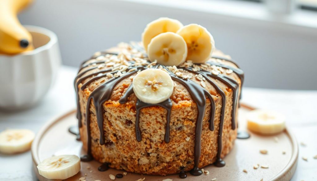 gateau healthy banane flocon d'avoine