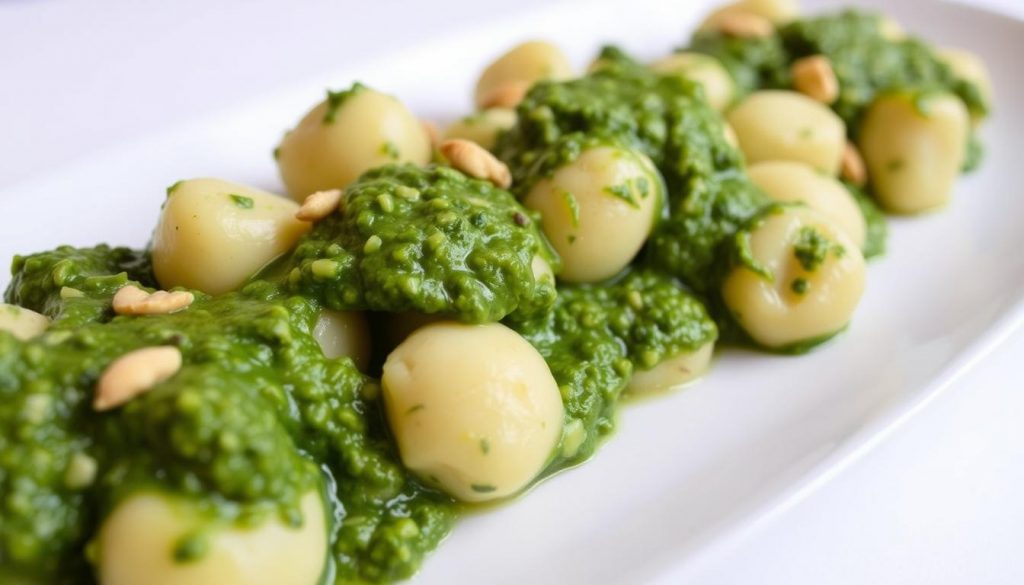 gnocchi patate douce pesto