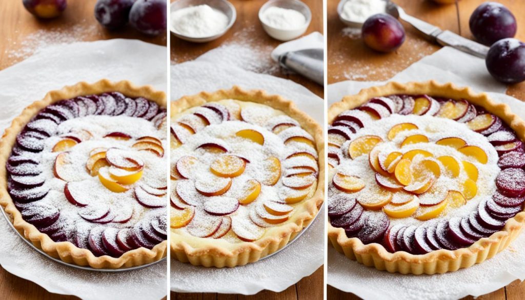 montage tarte mirabelle