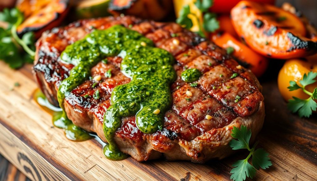 picanha de boeuf sauce chimichurri