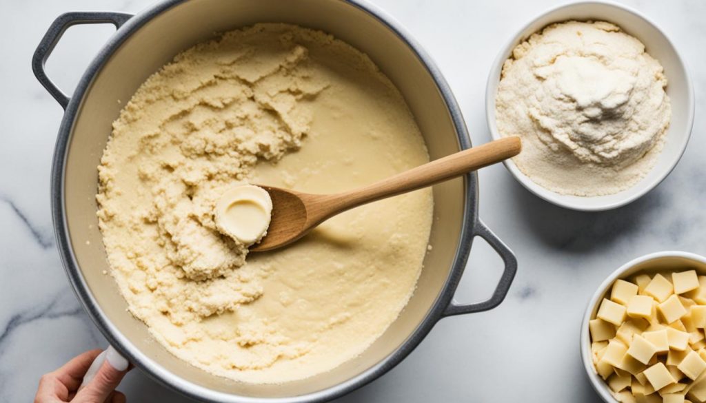 préparation de la pâte à cookies sans œuf