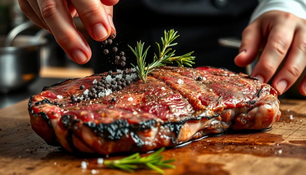 préparation onglet de veau