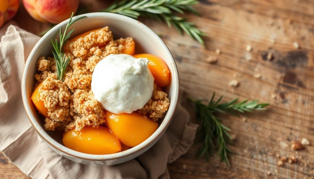 recette crumble abricot romarin