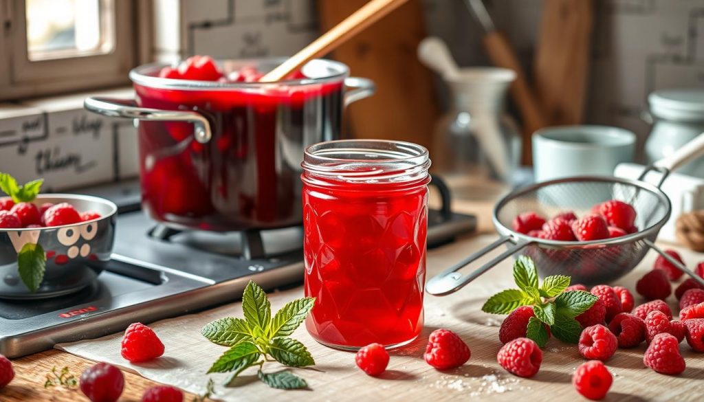 recette gelée de framboise