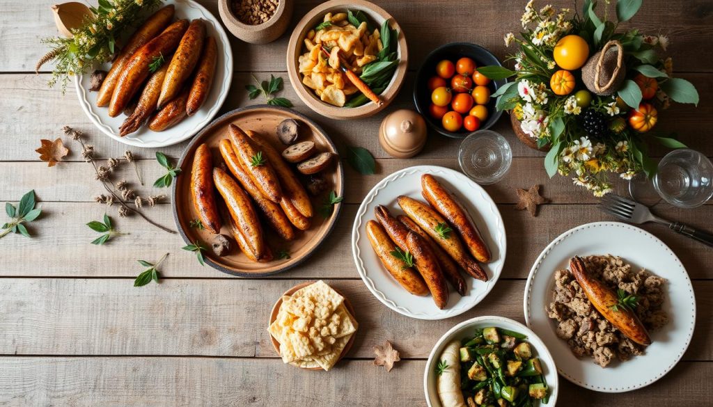 repas saisonniers saucisse au couteau