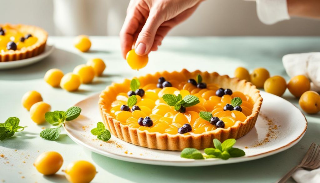 servir tarte mirabelle