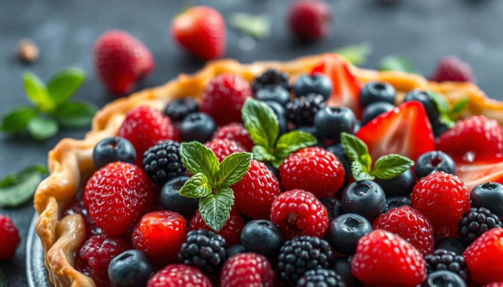 tarte aux fruits rouge