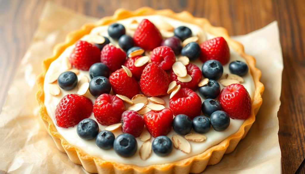 tarte fruits rouges amandes