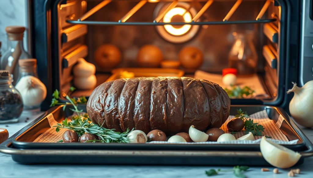 Cuisson boudin noir congelé au four