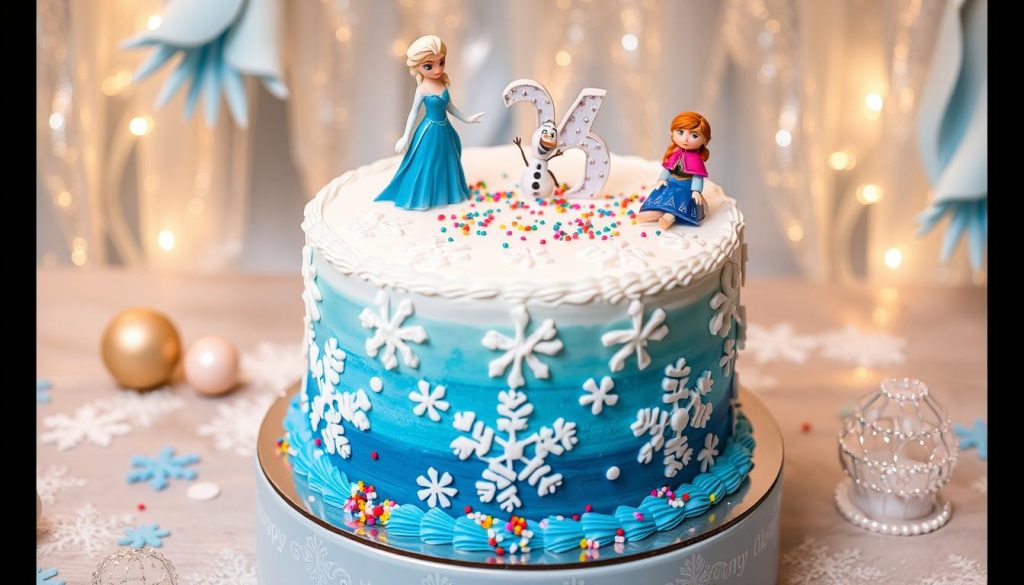 Gâteau Reine des Neiges Personnalisé