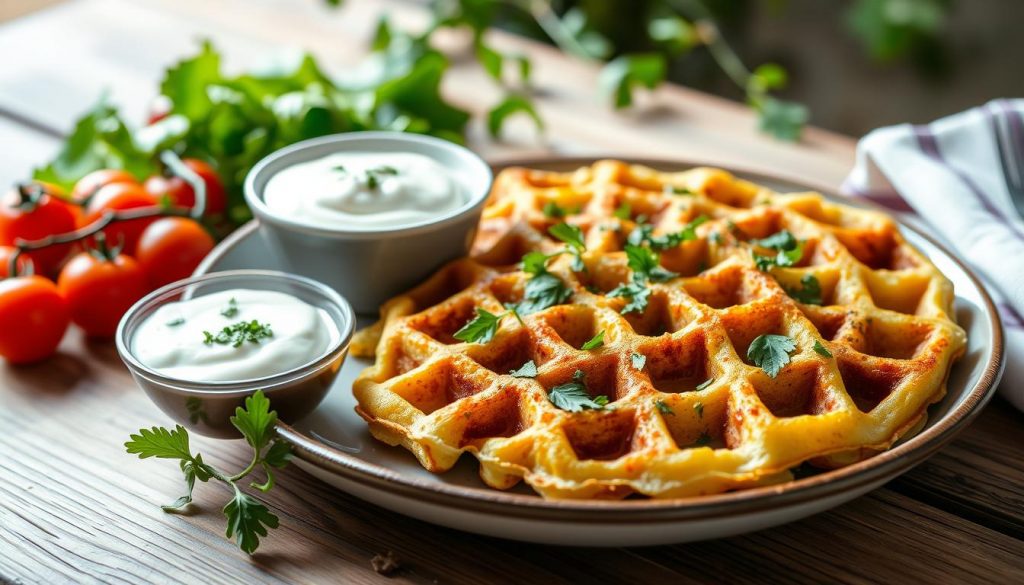 Gaufre courgette accompagnement