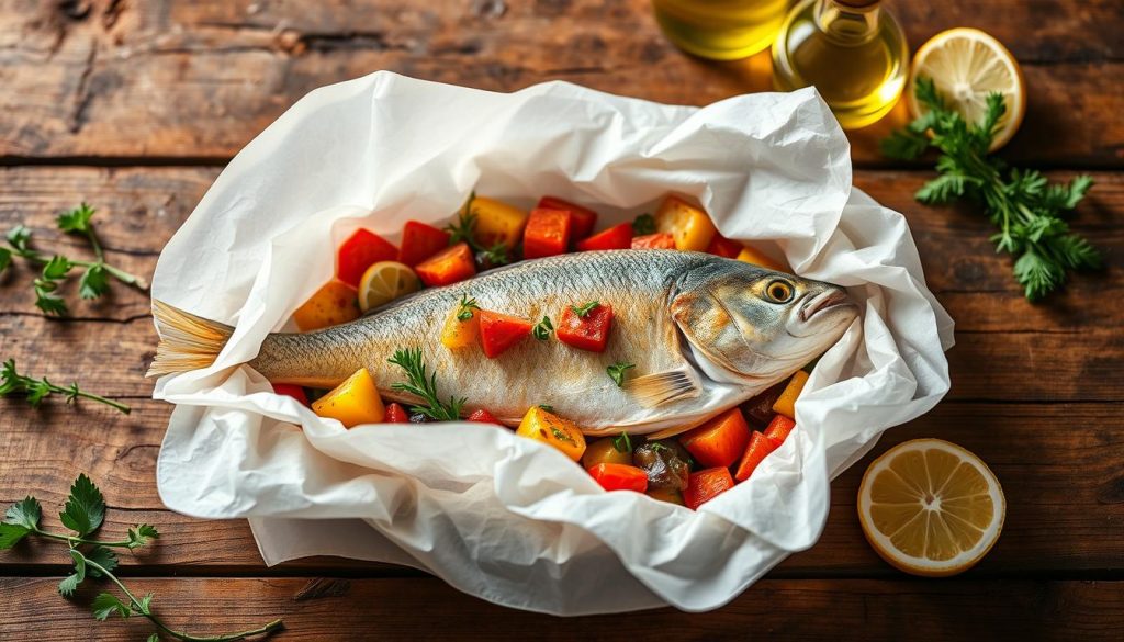 Maîtriser le temps de cuisson poisson et légumes en papillote