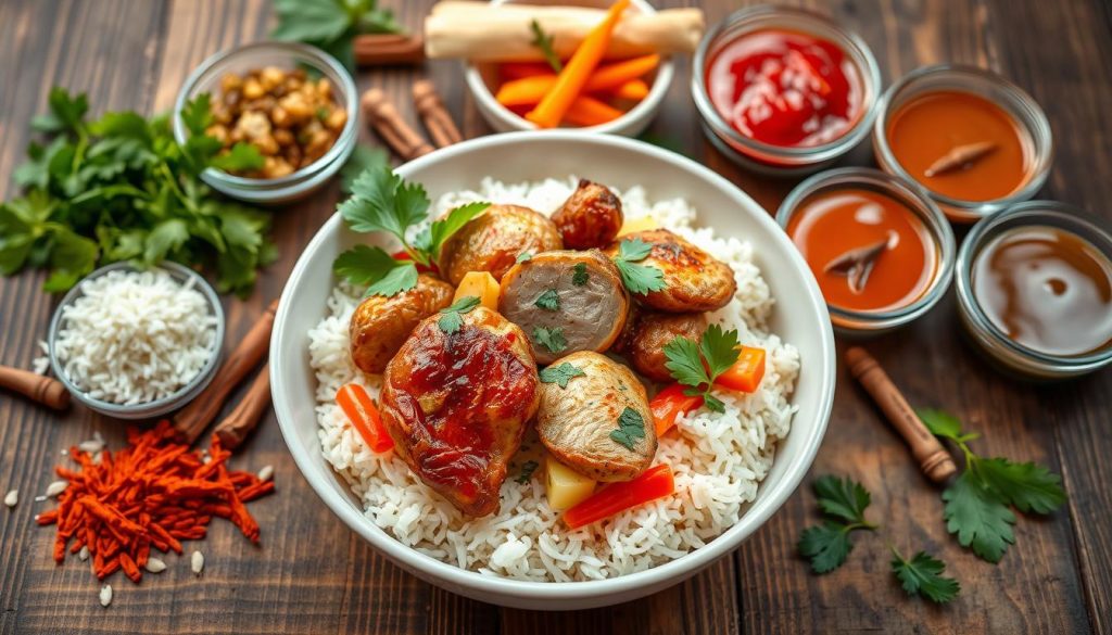 Poulet au riz dans la cuisine internationale