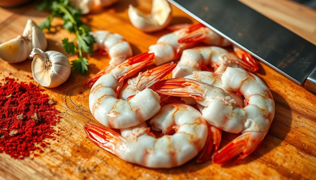 Préparation crevettes