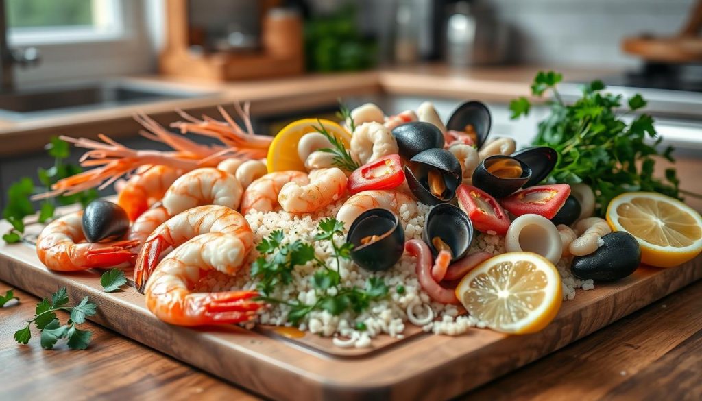 Préparation des Fruits de Mer pour Risotto