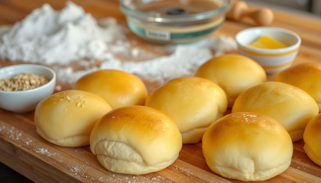 Préparation des buns dorés