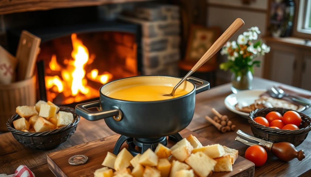 Préparation fondue au caquelon