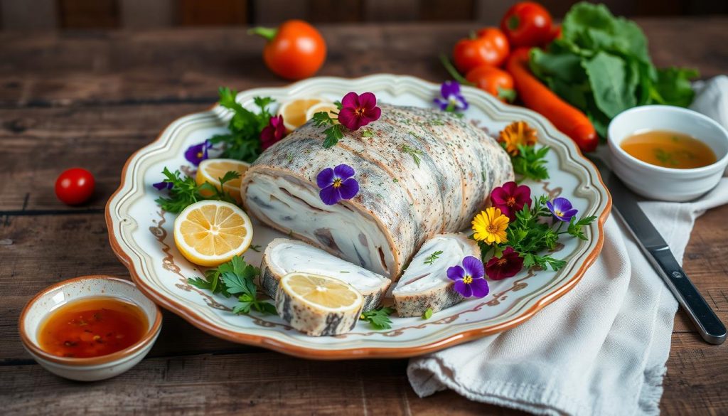 Présentation terrine de poisson