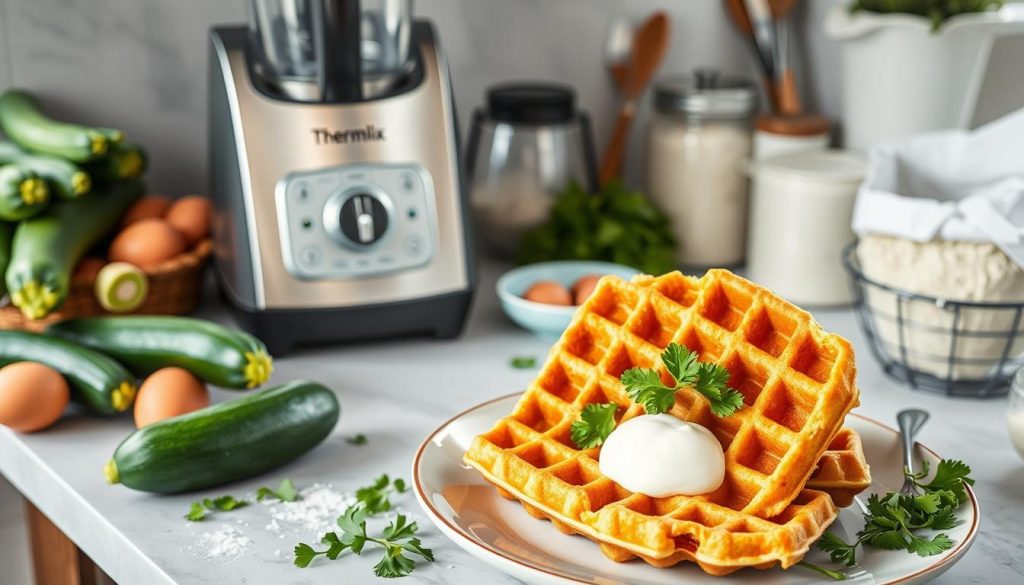 Recette gaufre courgette thermomix