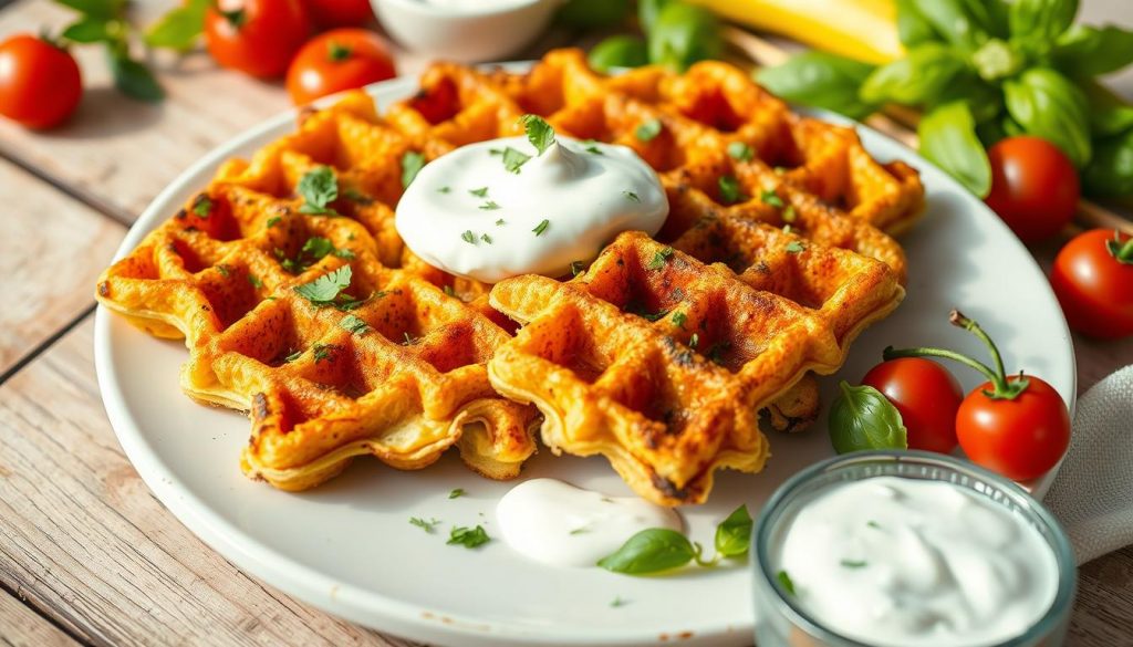 Recette gaufre courgettes