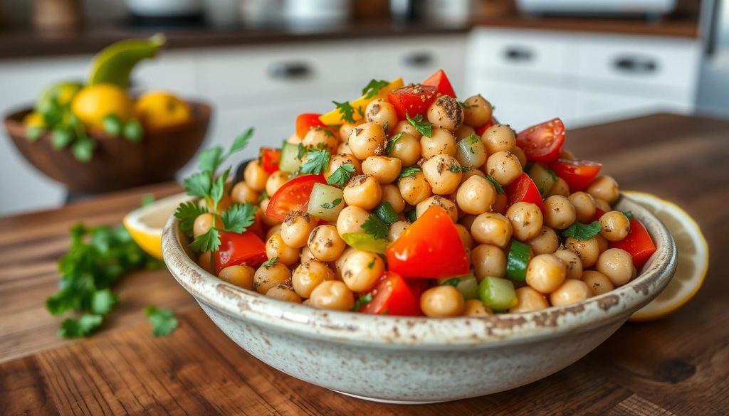 Salade de pois chiche au cumin