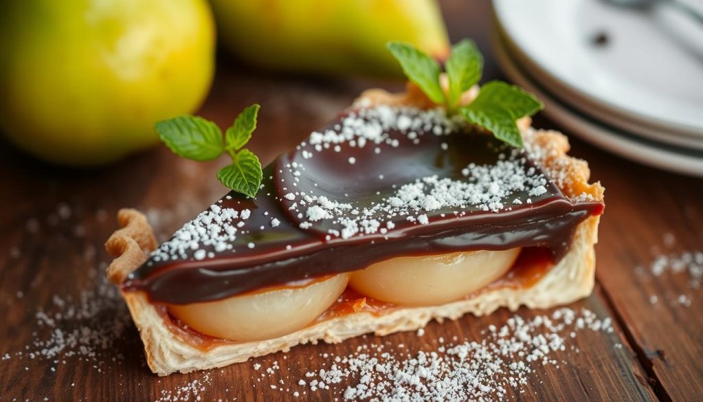 Tarte poire chocolat