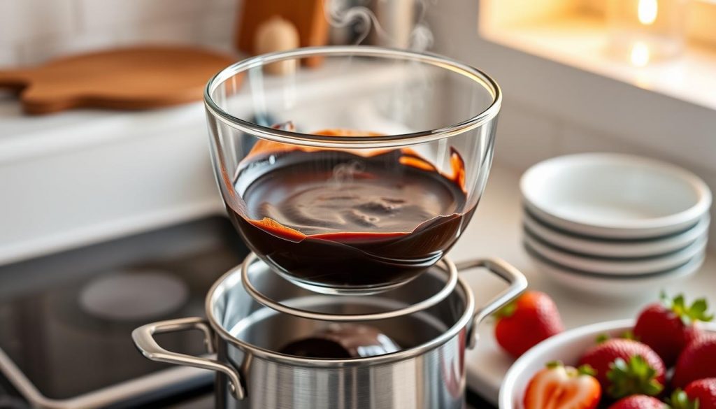 Technique de la fonte au bain-marie