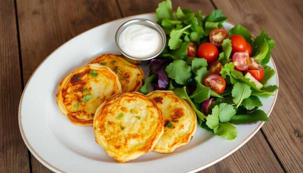 accompagnement galettes courgette