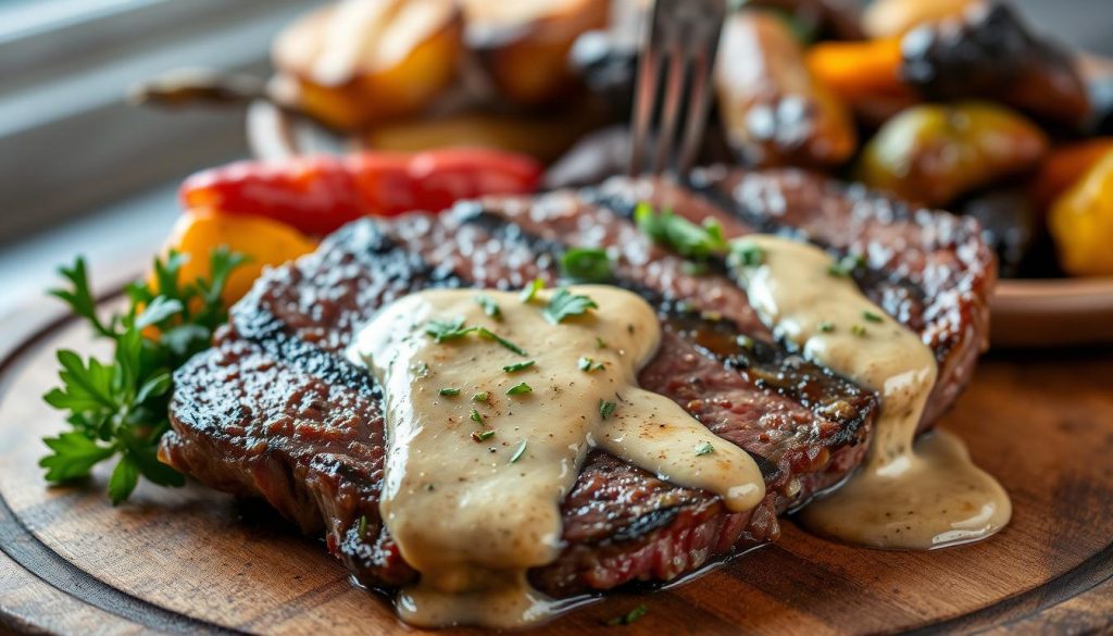 bavette sauce au poivre