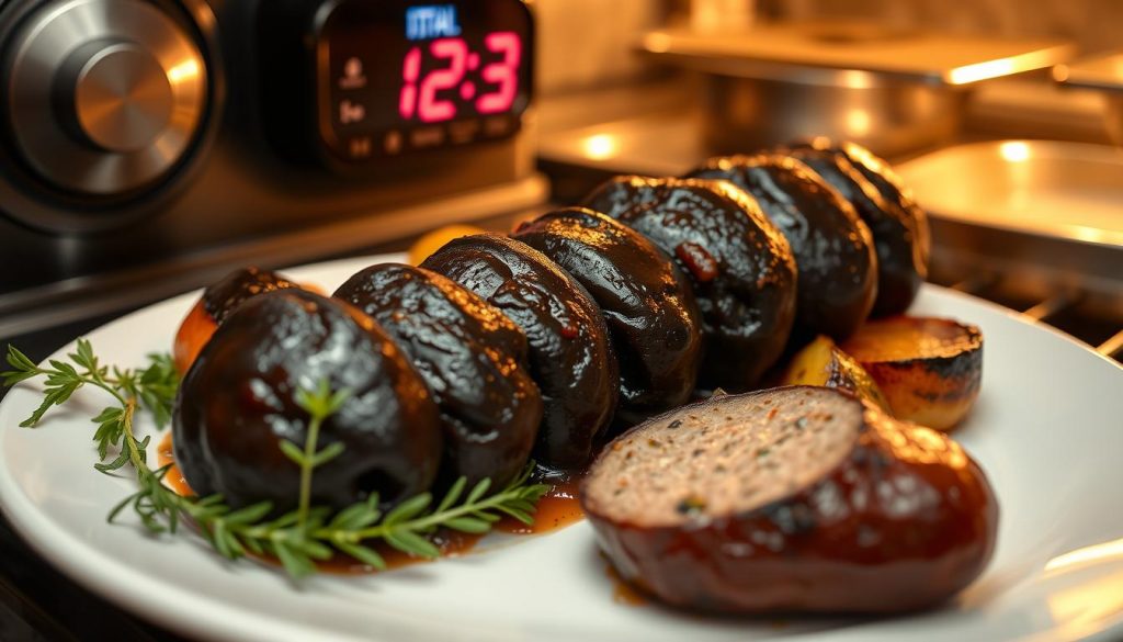 boudin noir au four temps de cuisson