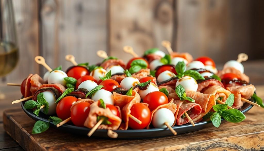 brochettes apéritives préparées la veille