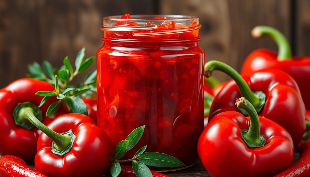 confiture de poivrons rouges