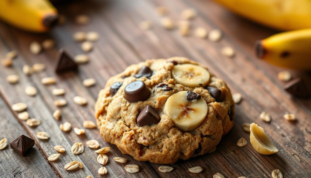 cookie flocon d'avoine banane chocolat