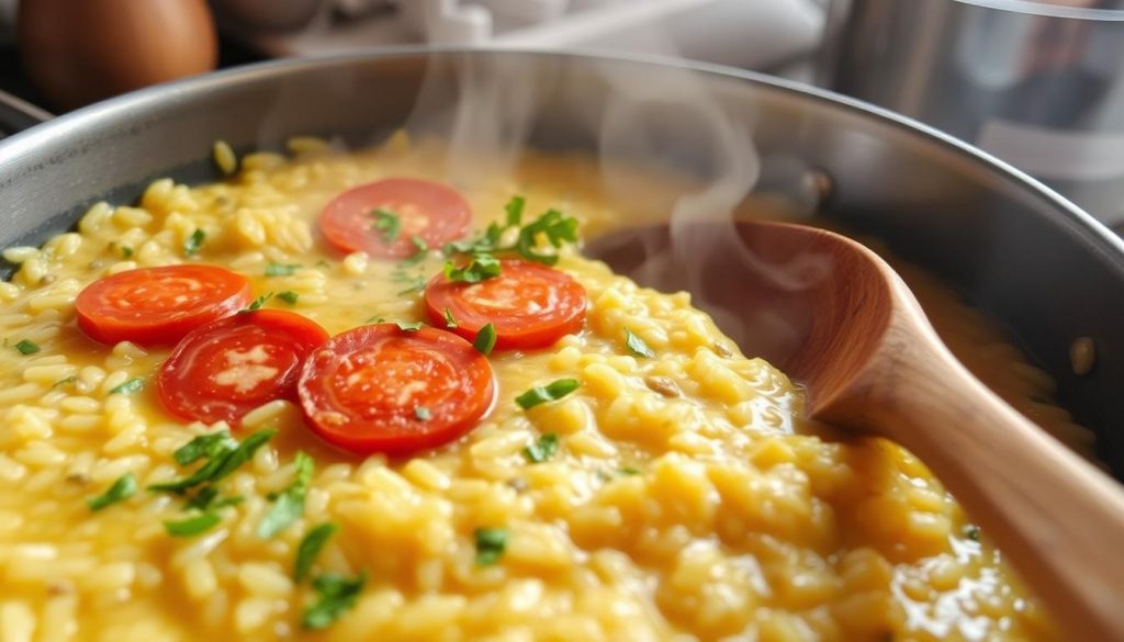 cuisson du risotto