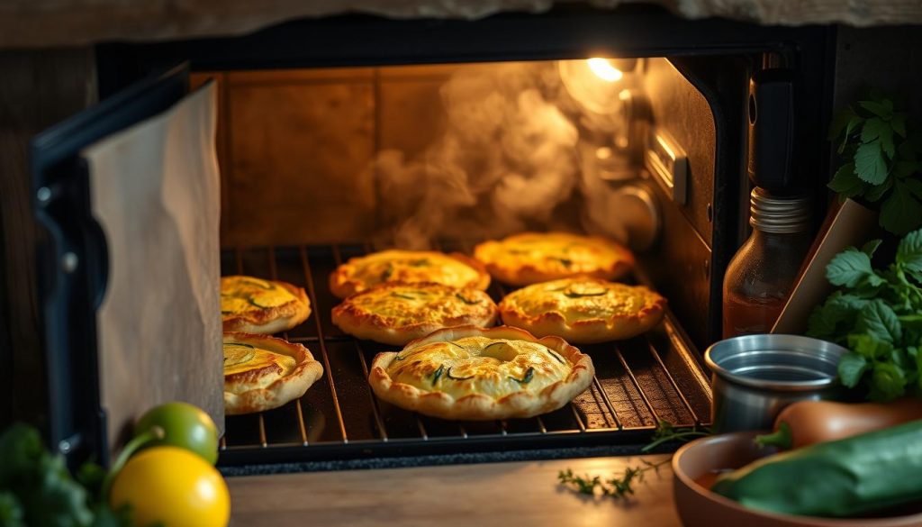 cuisson galette courgette au four