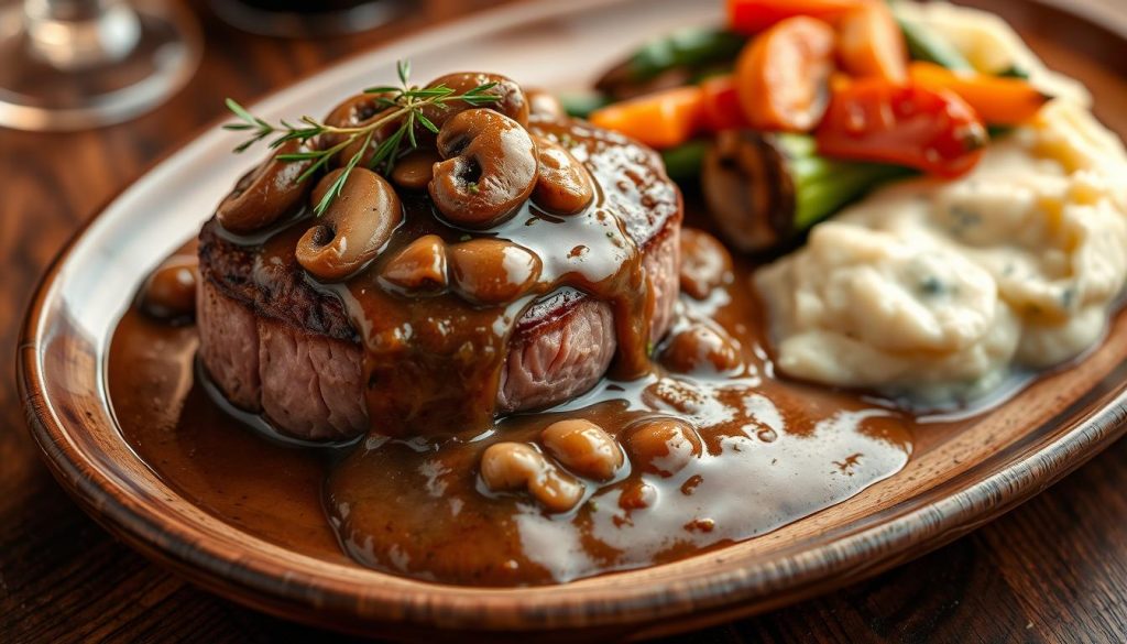 filet mignon de veau aux champignons