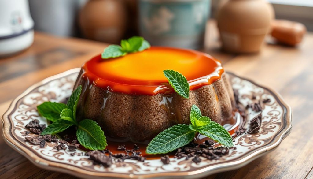 flan crémeux chocolat